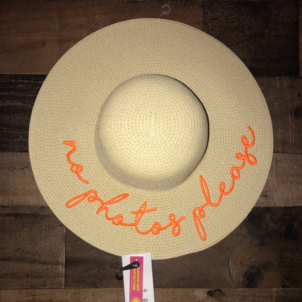 No photos please vacation hat summer
